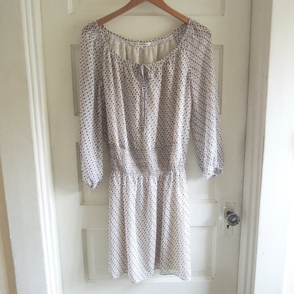 Max Studio Blue & White Dot Print Blouson Dress S - Picture 12 of 12